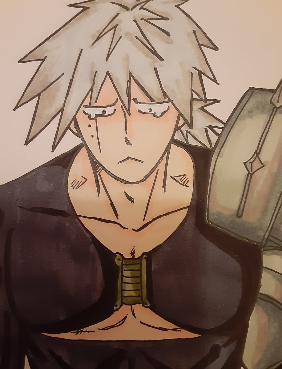 何か変だと思ったら目の所に描き忘れがありました💦
正しくはこうですね！