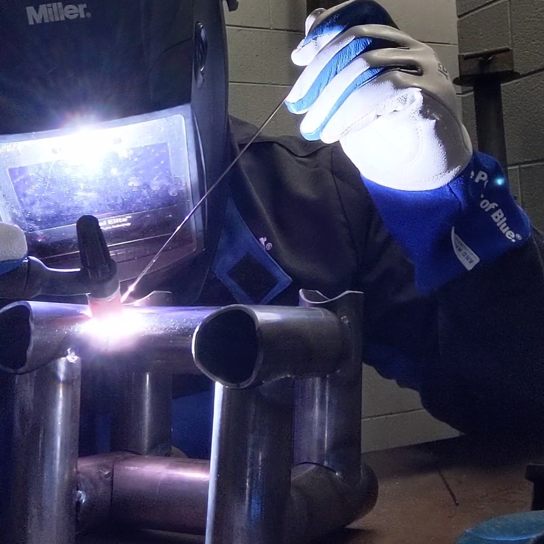 nate_llc's tweet photo. Tig welding some mild steel tubing!! https://t.co/hW0hkVkAGw