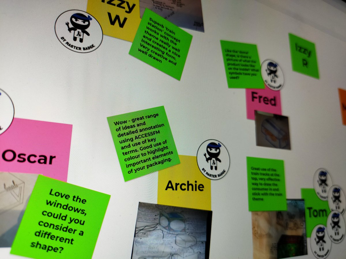 MrMe77ors's tweet photo. Students using @GoogleForEdu #Jamboard to gain feedback from peers/teacher. #DTmaster badges awarded to their peers when quality work was produced, students had to justify why the badge was awarded. They may be in separate rooms but it won't stop #peerassessment #dtchat #edchat https://t.co/4y7bgtgQ8k