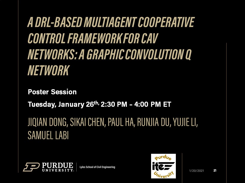 Purdue colleagues virtually presenting various Lecturn, workshops, and Poster Sessions at the 2021 TRB Annual Meeting. @NASEMTRB  @PurdueCE  @JTRP1937  @CCATPurdue  @ITEhq  @IndianaIte