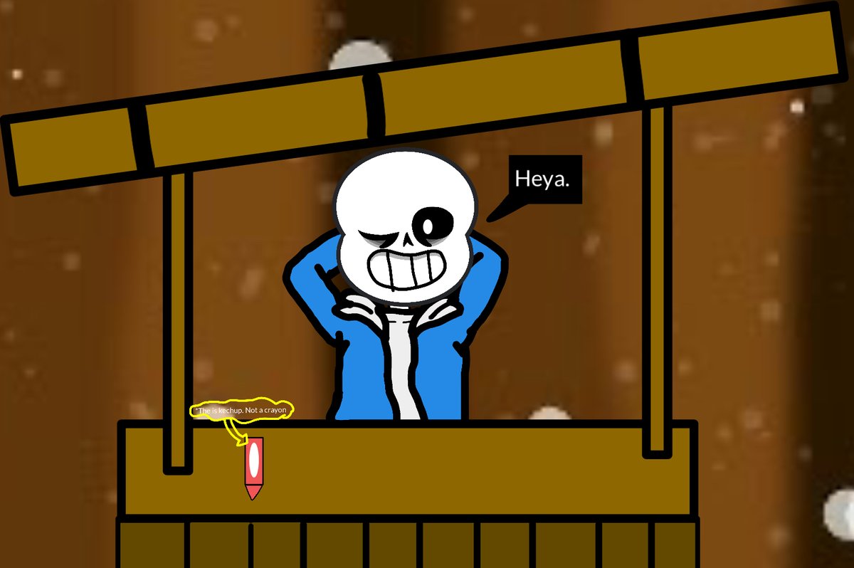 Sans87Savage's tweet photo. “Heya” #Undertale #Sans #Snowdin #JudgementHall https://t.co/ncp594n8GD