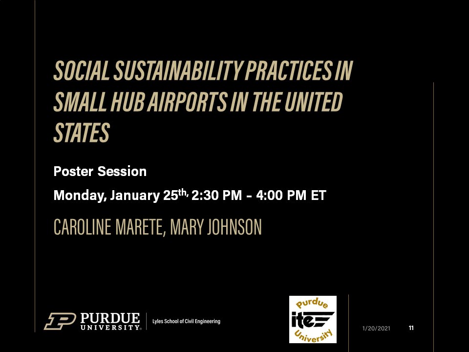 Purdue colleagues virtually presenting various Lecturn, workshops, and Poster Sessions at the 2021 TRB Annual Meeting. @NASEMTRB  @PurdueCE  @JTRP1937  @CCATPurdue  @ITEhq  @IndianaIte