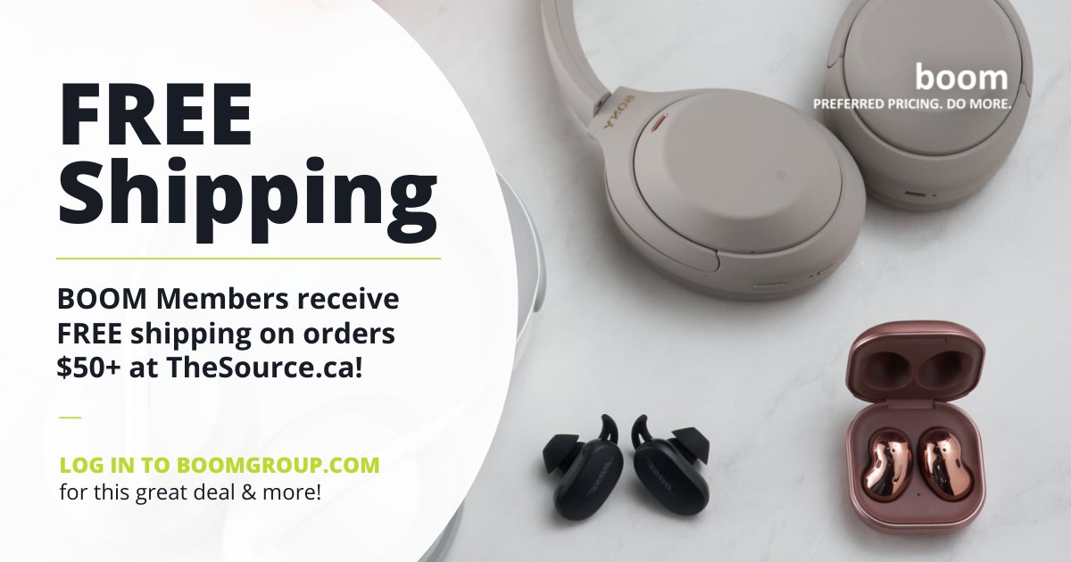 FREE shipping rocks! #BOOMMembers get FREE shipping when they spend $50 ...