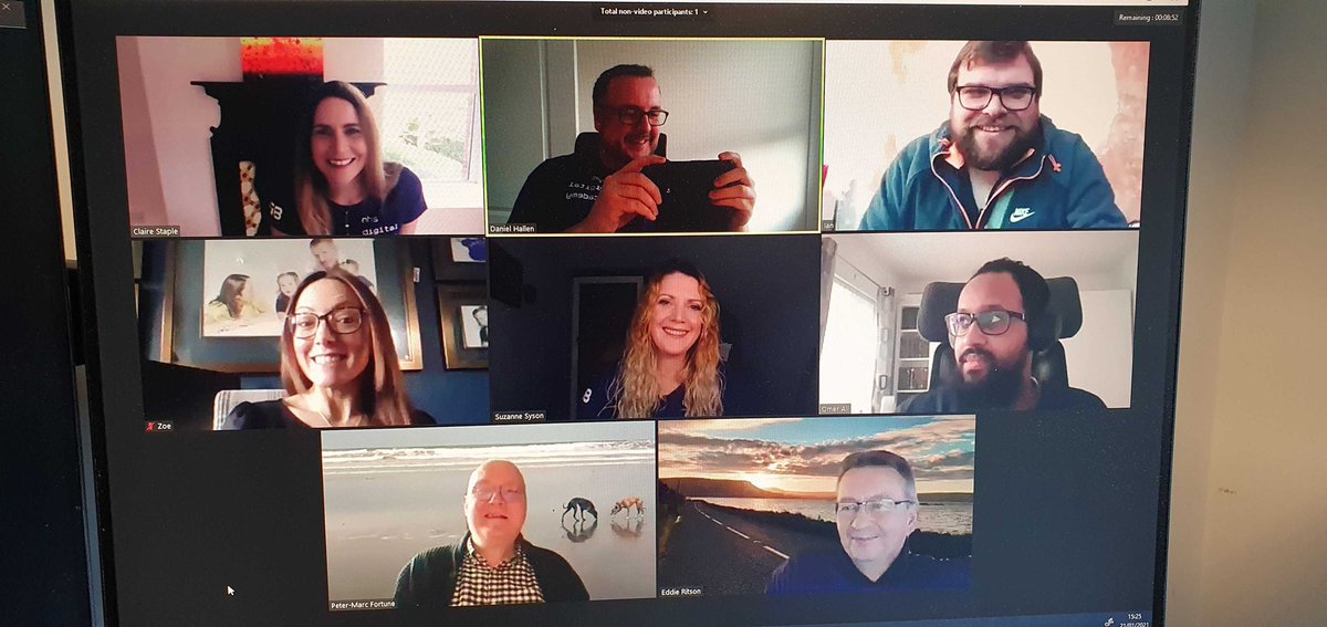 When we started our PGDip #nhsdigitalacademy in April 19 none of us could’ve envisaged we’d be graduating virtually because of a pandemic! Great to catch up with <a href="/DACohort2/">Cohort2</a> <a href="/NHSDigAcademy/">NHS Digital Academy</a> @NHSDAalumni and of course the wonderful PG8, friends for life