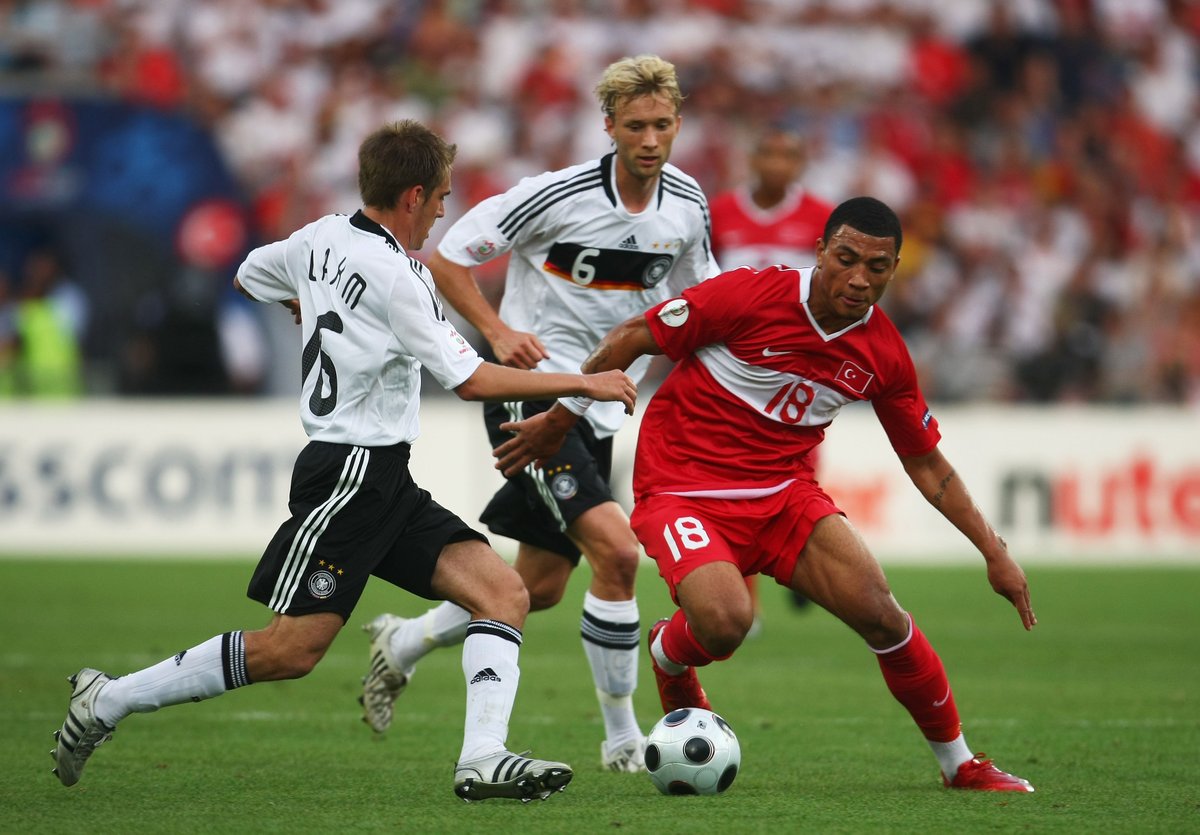 Half Antiguan and half Turkish, Kazim-Richards started playing for his mum’s country in 2007.He got 37 caps for Turkey - where he’s known as Kâzım Kâzım - and played all five games as they reached the semi-finals of Euro 2008.