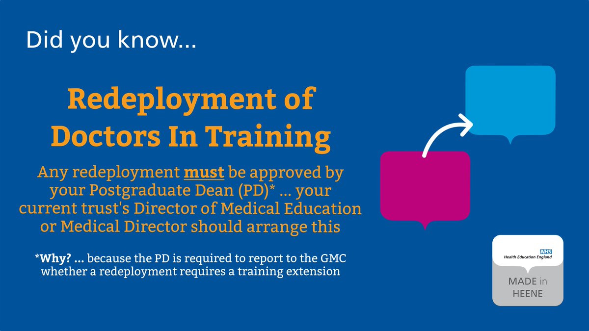 📣Trainees... 📣

🔥Hot off the press... updated <a href="/MADEinHEENE/">MADE in HEENE</a>  #redeployment guidance from your Postgraduate Dean <a href="/namita_1/">Namita Kumar</a> 

Take a look and familiarise yourself here:

madeinheene.hee.nhs.uk/Portals/0/HEE%…