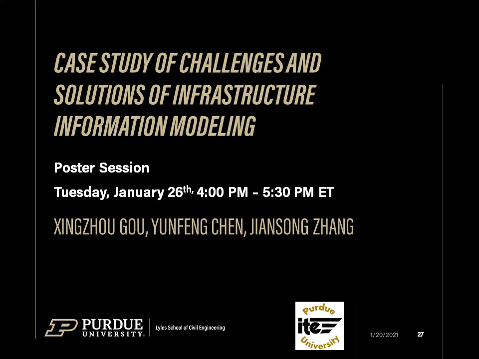 Purdue colleagues virtually presenting various Lecturn, workshops, and Poster Sessions at the 2021 TRB Annual Meeting. @NASEMTRB  @PurdueCE  @JTRP1937  @CCATPurdue  @ITEhq  @IndianaIte