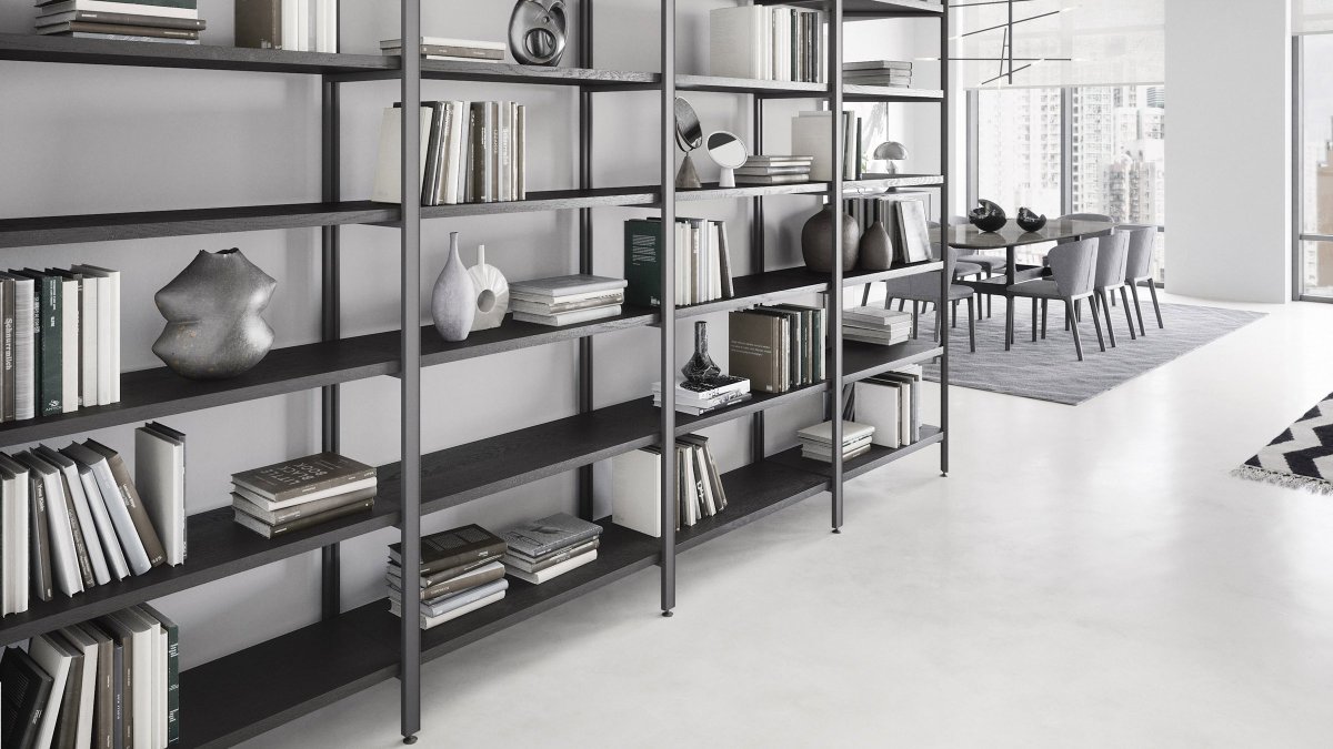 PcmDesign's tweet photo. Pontile est un nouveau système de rayonnages, modulaire et flexible, dessiné par Philippe Nigro pour Novamobili. Il peut offrir plusieurs types de rangement dans différentes pièces de la maison que ce soit le bureau, la cuisine, la chambre à coucher, etc ... #design #homedecor https://t.co/lVgLksFPPm