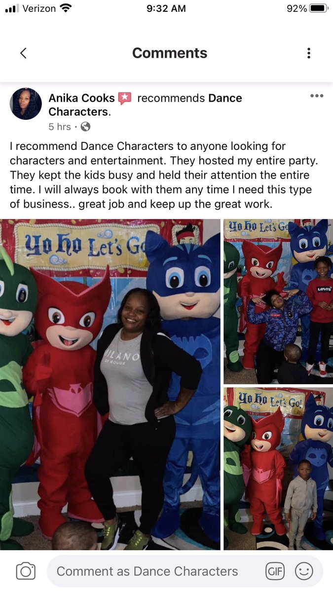 DanceCharacter5's tweet photo. Looking for entertainment for your children? Check out Dance Characters, you won’t regret it!

#DanceCharacters
#Dance
#Characters
#Play
#Fun
#Entertainment
#Children
#Professional
#Heart
#Love https://t.co/JnQH99nDof