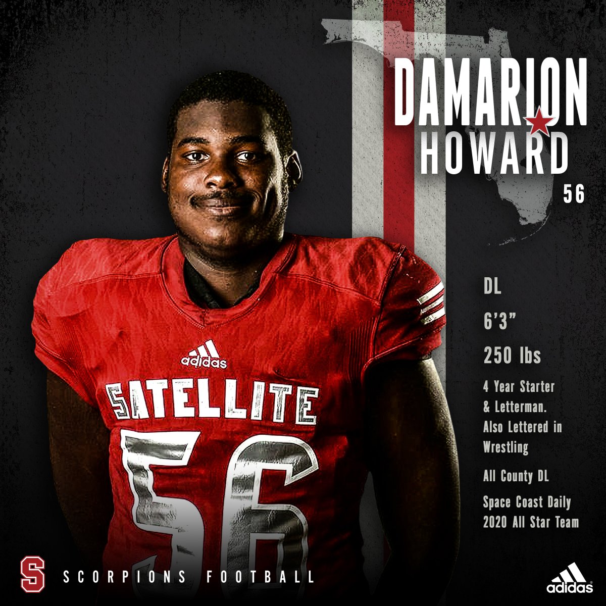 ScorpFootball's tweet photo. ‼️ #ThrowItForwardThursday ‼️
C/O 2021
@DamarionHoward0
who is looking for a home at the next level! Coaches - DM’s are open!
6’3 250lbs
All County DL
Space Coast Daily 2020 All Star Team
Multisport Athlete
Check out Damarion Howard on @Hudl https://t.co/OGjEBvUeo2 #hudl https://t.co/RbQImLF1gJ