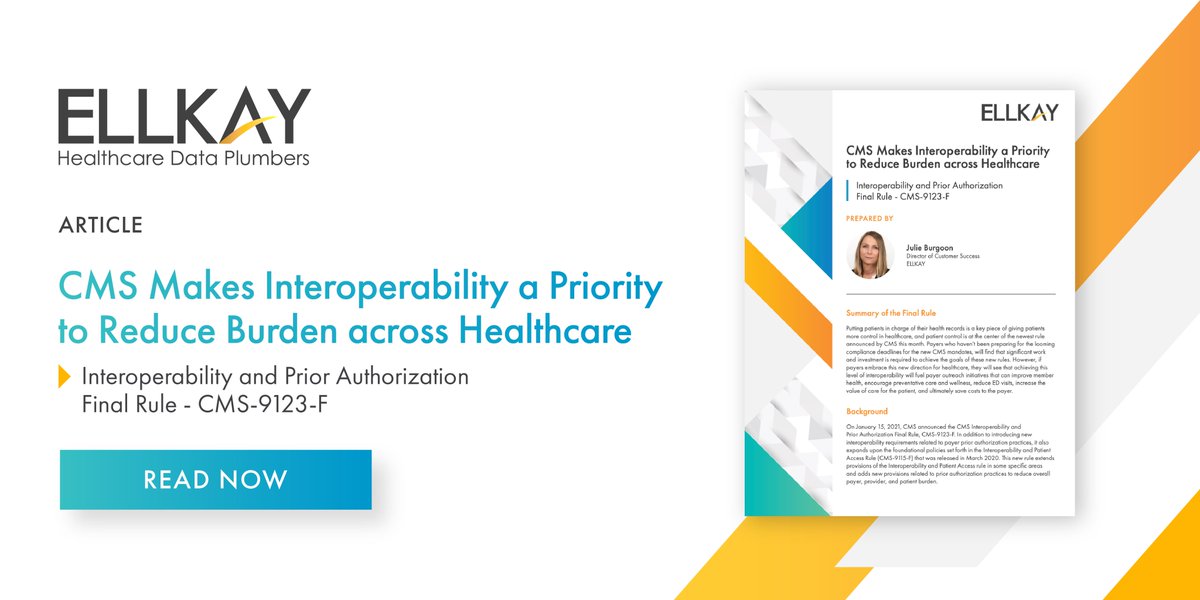 Just this month CMS announced an additional new interoperability rule! This new rule expands upon the 2020 rule and adds new provisions related to prior authorization practices. Do you know what’s in it? Visit the #Interoperability Corner lnkd.in/guZupzE
#CMSMandate