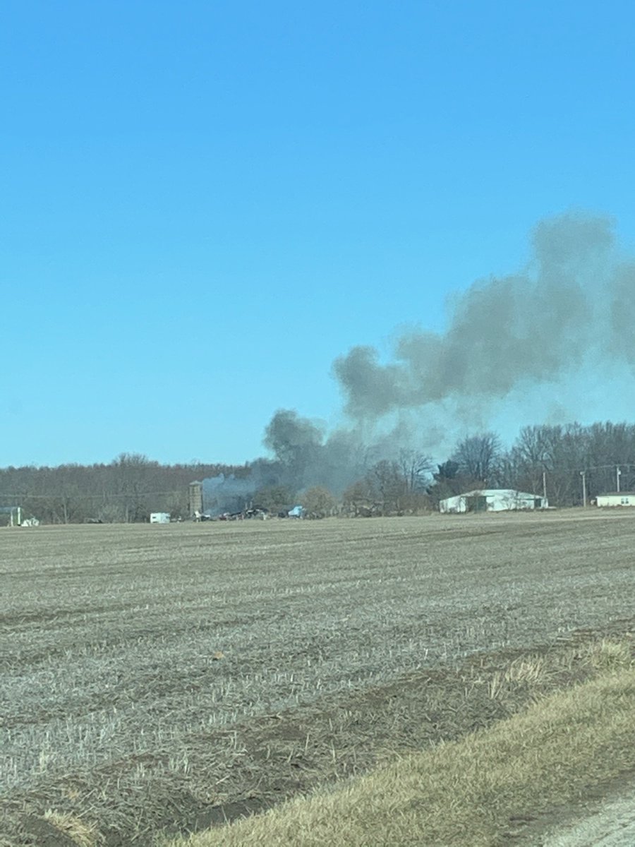 City of Delaware Firefighters are currently on scene of a mutual aid Barn Fire on Mink Street Rd