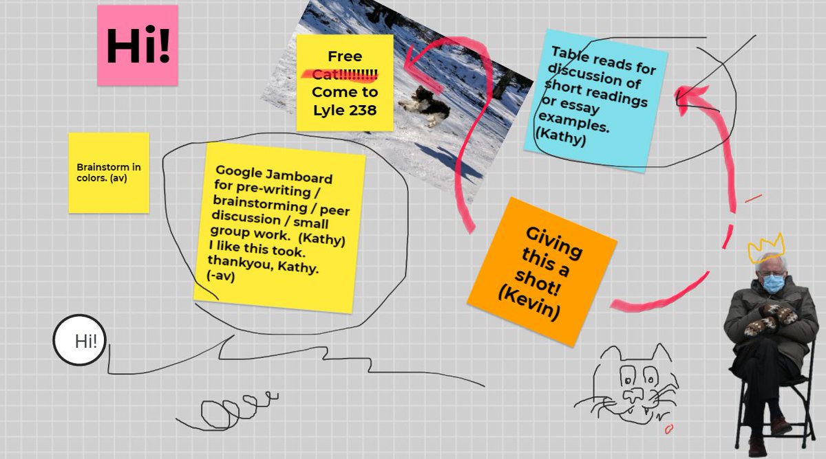 deepdemocracy's tweet photo. Can you spot my participation in a faculty workshop we did today? We were playing with some different tools...specifically @googlejamboard. Very cool https://t.co/Ma1ncchRAH