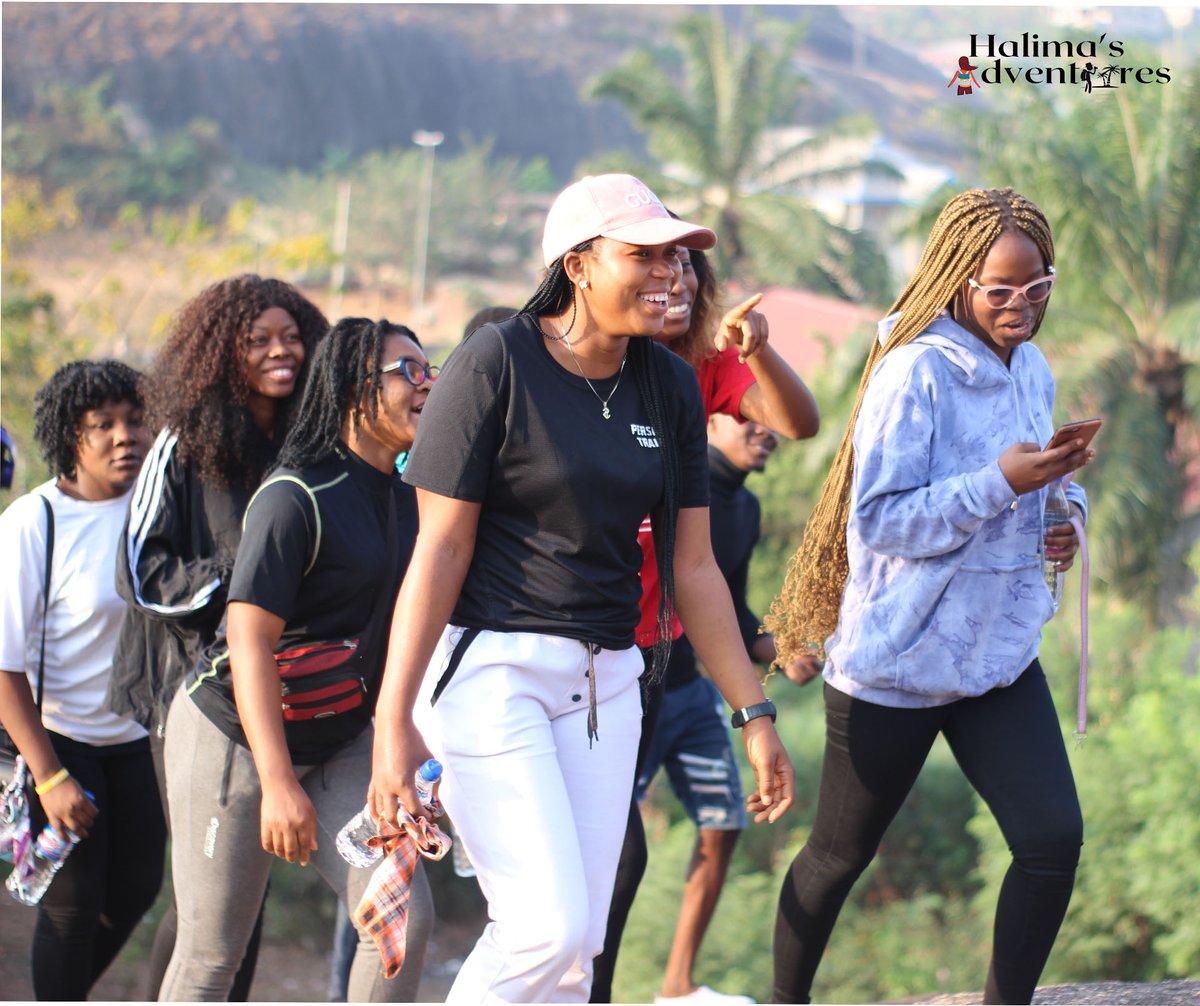 HalimasAdventur's tweet photo. No better Saturday morning activity than hiking with friends.

#hiking #hikevibes #akurehikers #naijahikers #hikewithhalima #halimasadventures https://t.co/LiLGsh3Jof