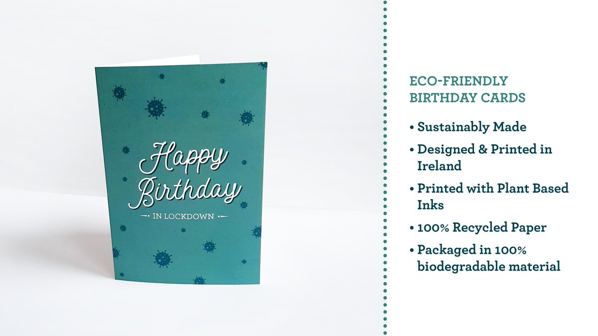 HapennyDesign's tweet photo. Designed &amp; sustainably made in #Ireland At this time, you may not be able to celebrate special occasions as you would like. Mark the occasion with these lockdown themed birthday cards! https://t.co/rbJo7ldy0c
#irishdesign #lockdown #lockdownBirthday #QuarantineLife #coronavirus https://t.co/UZq0hJYYhh