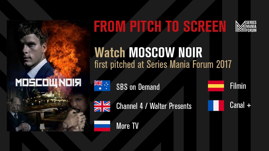 SeriesManiaPro's tweet photo. Wondering where to watch series that were born at #SeriesManiaForum?
Let's start with #MoscowNoir (#Dirigenten) produced by #BlackSparkFilmAndTV for #Cmore, @TV4 and #NC+ & distributed by @STUDIOCANAL. Now available on @Channel4 , @Filmin, @canalplus and more!
#FromPitchToScreen https://t.co/5IFsdGhRTw