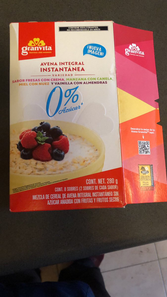 Danielhungo's tweet photo. ¿Qué pasó? @GranvitaMx 0% azucar y 0% avena, en mi caja venía un sobre vacío, completamente cerrado pero vacío. https://t.co/ZbqtVqJ8Zw