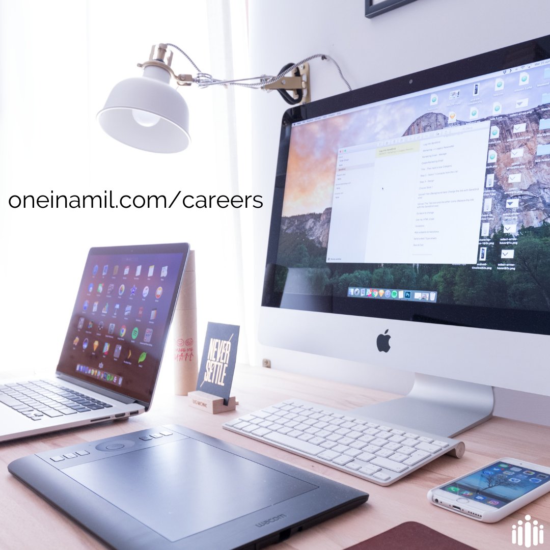 Check out our careers page today! oneinamil.com/careers

#oneinamil #hiring #job #career #atlanta #charleston #apply #careerspage #applytoday #software #tech #developer
