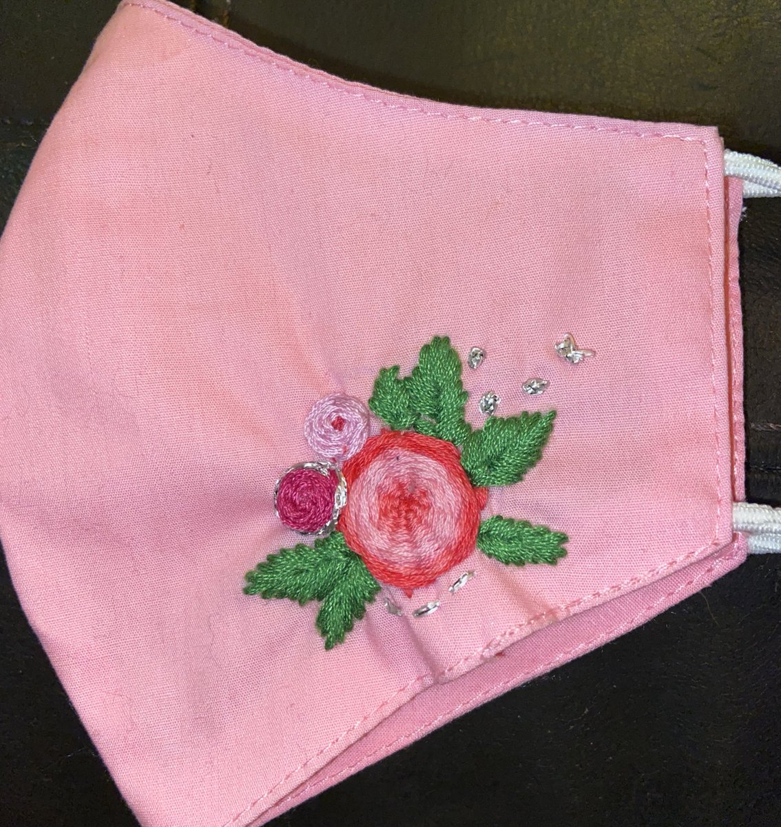 MaisyCrunden's tweet image. my lil masks are going down a TREAT!! DM me if you’d like one! I’m just about to do a re-stock so get yall orders in 🤩🤩 £5 each!! (£8 for two sides of embroidery)! I can custom made the design to whatever you’d like! 🌈🌈 #supportsmallbusiness #shopsmall