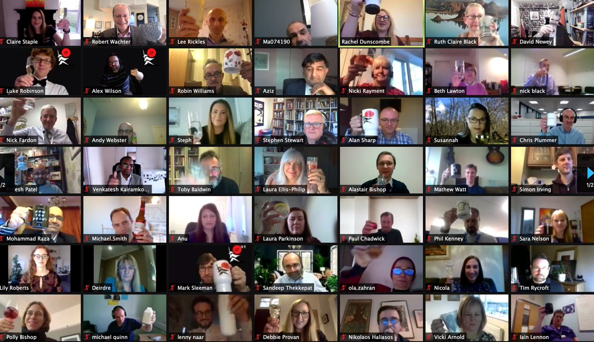 Bob_Wachter's tweet photo. In 2016, I was honored to lead a group making recs to @NHSEngland about its digital future https://t.co/JJY3RR5Mkc A key one: train a cadre of professional clinician-informatics leaders. The result: the @NHSDigAcademy. 

A thrill today to speak to new grads of Cohort 2. Congrats! https://t.co/ebBi3f3php