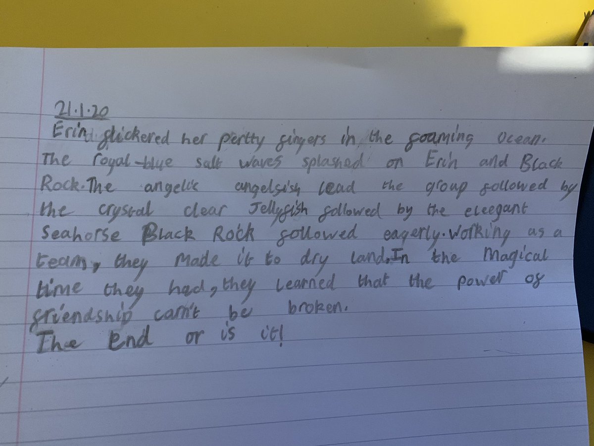 jfearny's tweet photo. Jorja aged 8 from @NSteadPrimary @janeconsidine #EnglishWithMrsC thank you very engaging few sessions! https://t.co/1Xv5S5BTGn