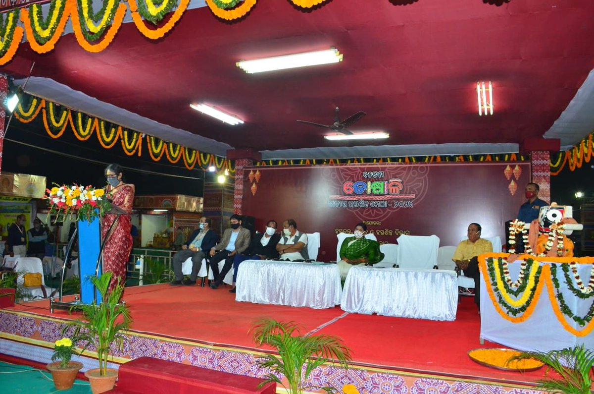 HTH_Odisha's tweet photo. The 15th Toshali National Crafts Mela has been inaugurated today at the Janata Maidan, Bhubaneswar in the presence of Hon'ble Minister, Handlooms, Textiles &amp; Handicrafts. https://t.co/zX9zVjBG4n