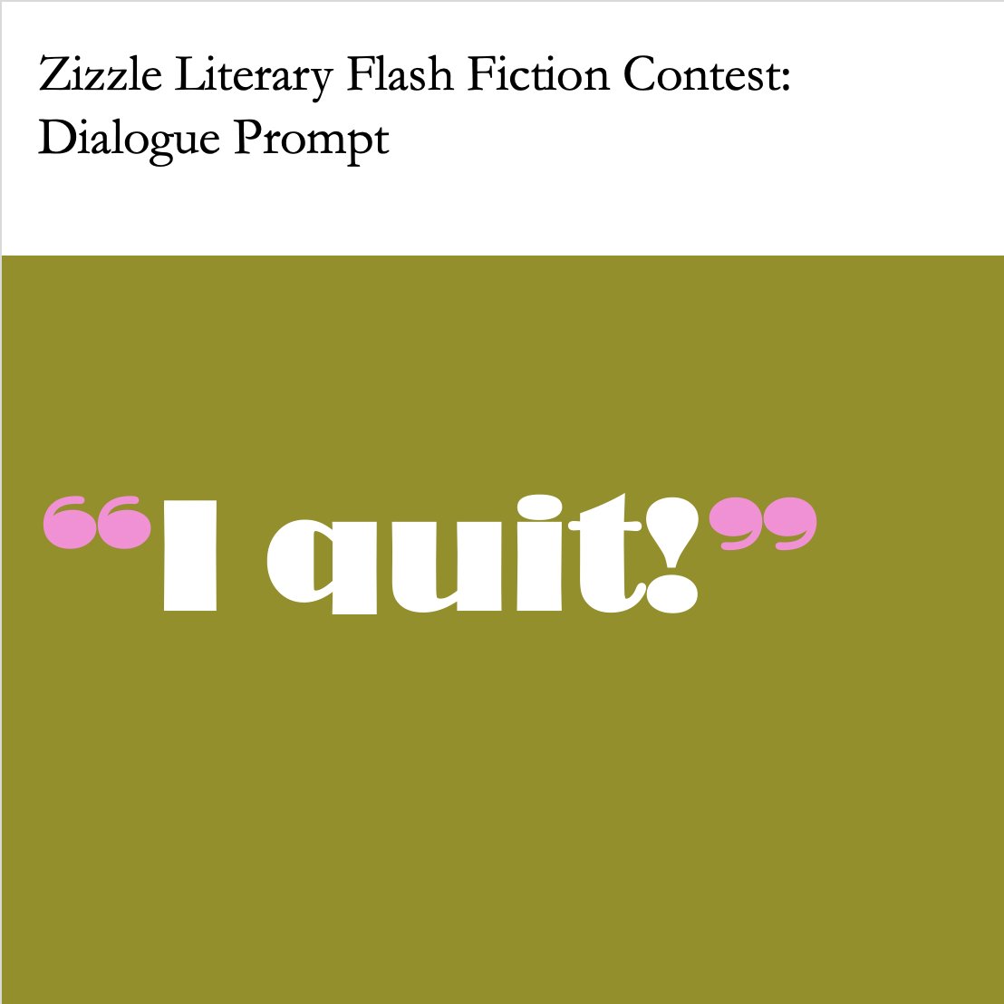 zizzlelit's tweet photo. We've quit #Facebook! Well, not entirely but we deleted our personal accounts, and we're feeling great abt it! Is any character in your story trying to quit sth, too?

#FlashFiction #Contest 
Top Prize:$1,000
Fee:$5 

Guidelines: https://t.co/1opIE9MOJ7
#writingprompt #kidlitart https://t.co/Emqg7KCdfd
