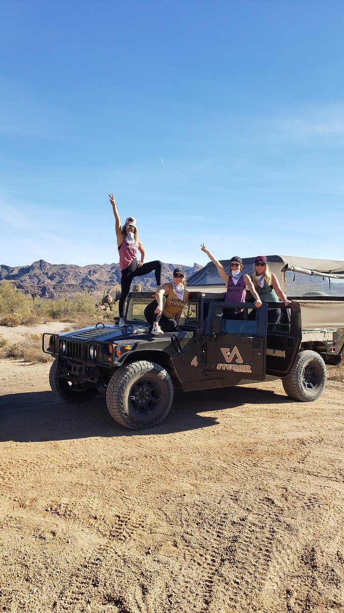 StellarTours's tweet photo. When your squad levels up! Girlfriends + adventure are the perfect pair.
#wanderlust #roadtrips #stellaradventuresaz #adventurewithus
#explorearizona #visitphoenix #vistmesa #visittempe #visitscottsdale #privatetour #atvtour #utvtour https://t.co/2Dh4rvws1n