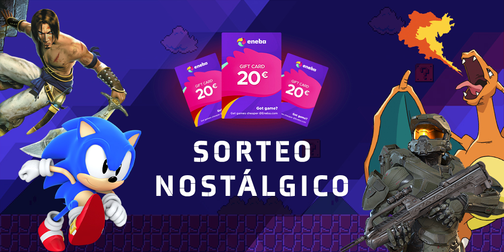 SORTEO de TRES tarjetas prepago de Eneba 💥

Para participar: 

1⃣Like &amp; RT
2⃣Comenta que juego marcó tu infancia 

Anunciaremos los 3 GANADORES (al azar) este lunes 🏆

¡Mucha suerte!  

*Se puede participar hasta este domingo, 00:00 ⏳*