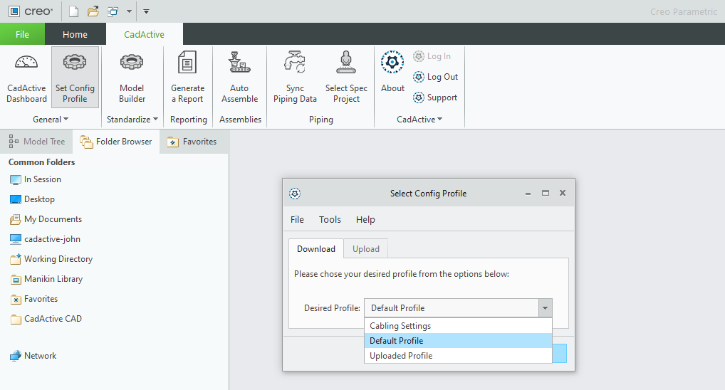 cadactiveLLC's tweet photo. Our team has been busy since our last release adding Configuration Profile Management to the CadActive platform. This will enable organizations to easily configure, deploy, and manage configuration settings for their Creo users. Learn more here: https://t.co/Sb5nfSybab https://t.co/QXR4VfCCPn