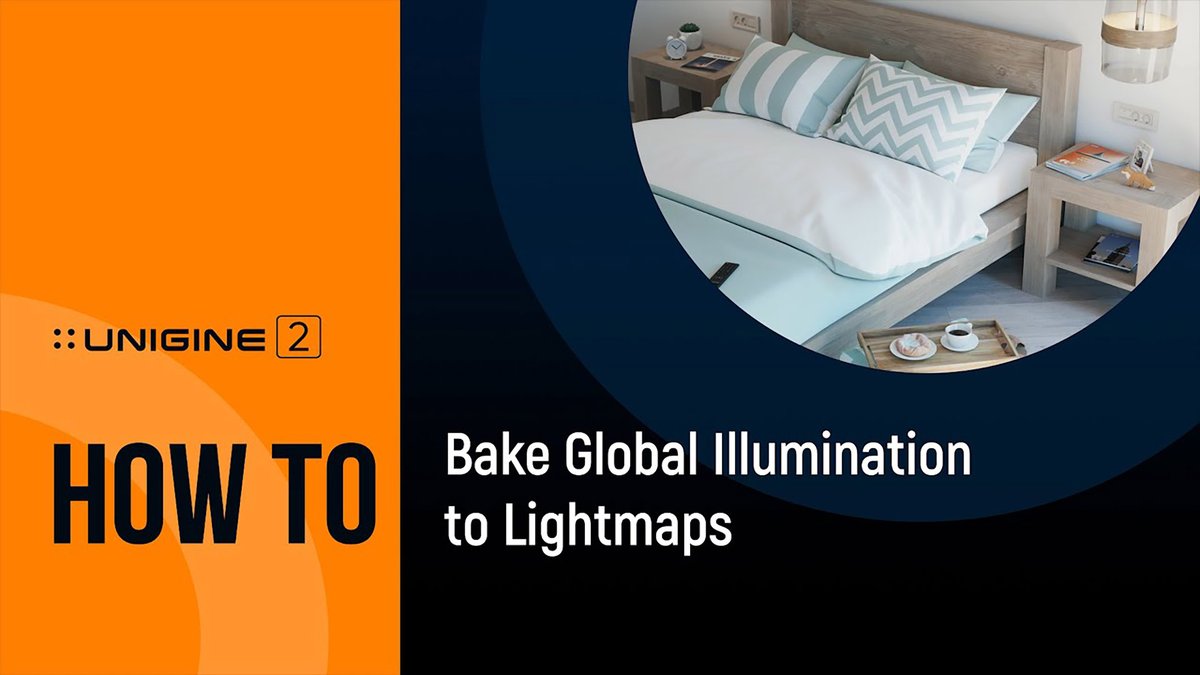 Unigine's tweet image. Lightmapping is a technique based on precalculated textures that store brightness and reflected color of lit surfaces. In today's “How To” video, we show how to bake global illumination to lightmaps: youtu.be/Ou5BVIYsho4
#unigine #howto #uniginetutorial #tutorial