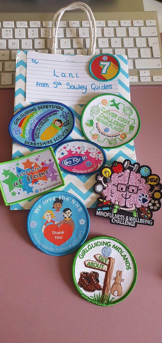 Lots of wonderful #badges that were posted to some of the #Guides this week. Amazing to see how much they have achieved since we have been virtual guiding. <a href="/GuidingDerbys/">Girlguiding Derbyshire</a>