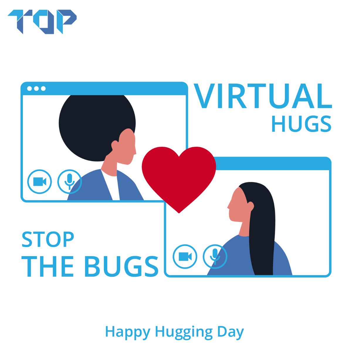 Losing touch doesn't necessarily mean losing connection! #Hugday #TOP