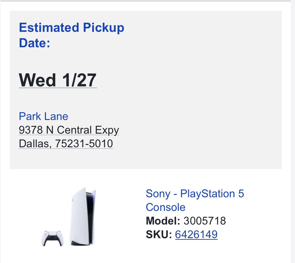 5cottBa11's tweet photo. @PS5StockAlerts Finally! Thanks for the alert! https://t.co/2p9xRZhSVe