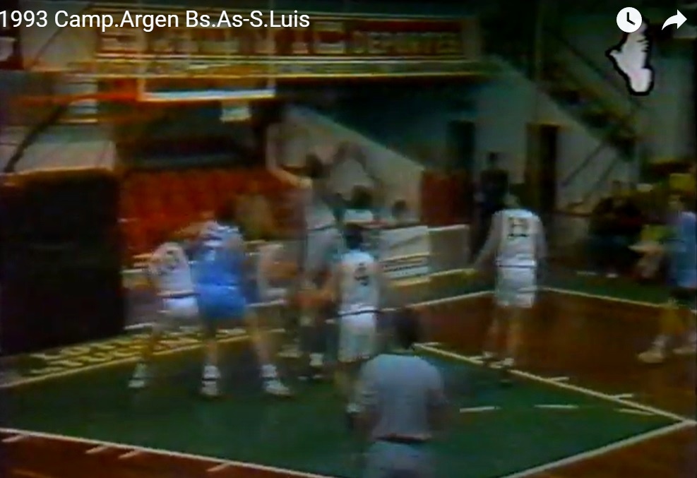 1993 Campeonato Argentino de Selecciones en Tucuman, varios partidos. 
Tucuman vs Capital Federa, por la fase clasificatoria.
youtube.com/watch?v=DP18lf…
Provincia de Buenos Aires vs Cordoba 
youtube.com/watch?v=UYgwRy…
San Luis vs Provincia de Buenos Aires 
youtube.com/watch?v=unBQ2M…