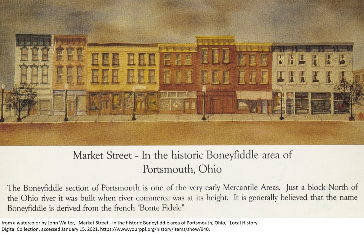 Portsmouth was a national manufacturing hub, with steel, shoe, + brick industries booming. This grew the Boneyfiddle district, which continues to be a cultural center to this day  #GOPCThread