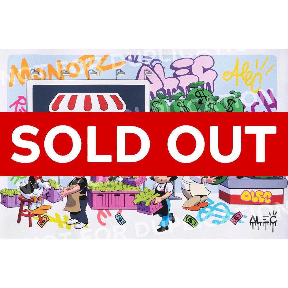 stoolpresidente's tweet photo. Alec Monopoly is no joke.  Prints sold out https://t.co/kpDsRP3vpq