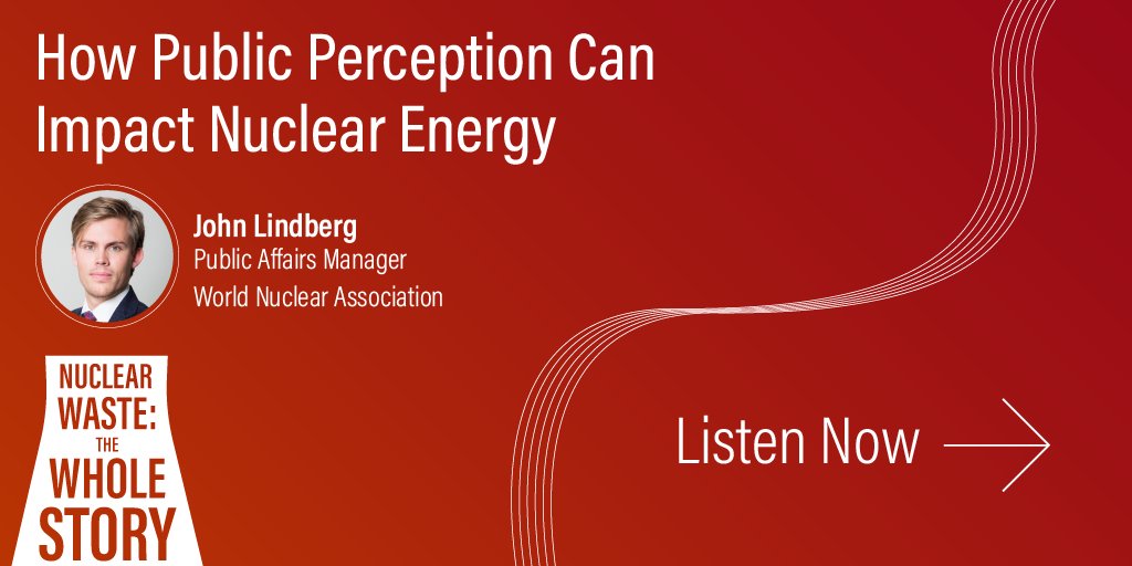 ⚛️In a recent podcast by <a href="/DeepIsolation/">Deep Isolation</a> John Lindberg (@JohnCHLindberg) of World Nuclear Association speaks about the impacts of radiophobia and the public's perception of nuclear energy. Follow the link to listen to it now 📢🙂⚛️
deepisolation.com/nuclear-waste-…
