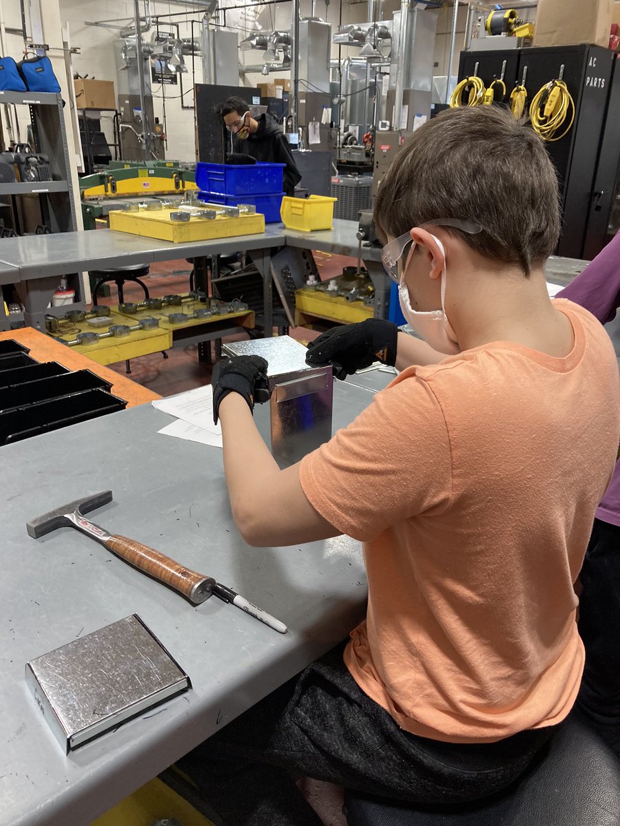 BCIT Medford Freshmen HVAC students hard at work!