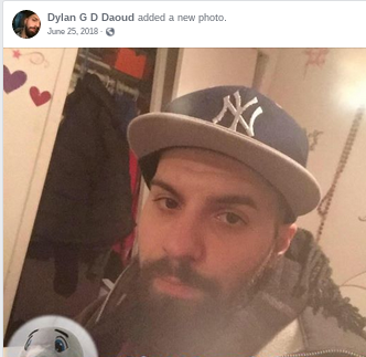 Doloan G Daoud (Dylan Daoud) of Skokie https://antifascistchicago.noblogs.org/post/2019/08/02/doloan-dylan-daoud-chicago-proud-boy-member/