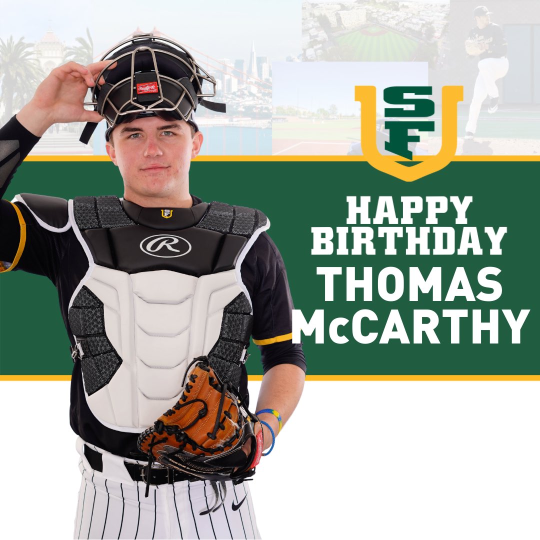 SFDonsBaseball's tweet photo. Happy Birthday and congrats on your 4.0 for fall semester!!🎉👏🏼 https://t.co/Zzrw9vNZh0