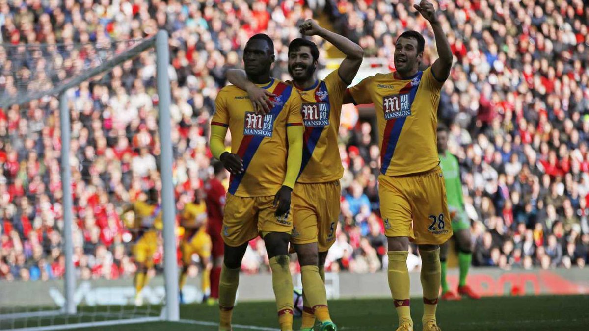 Liverpool 1 - 2 Palace - 2017Benteke on the double. This game had us see Benteke at his best. 1-0 down at HT to a Coutinho worldy free kick, to come away and win this was unreal. 2 great goals from Christian and the celebration with Sakho to rub it in.