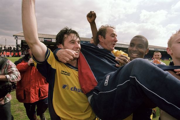 Stockport 0 - 1 Palace - 2001Of course this game was next. I remember watching this one from home, terrified for the entire 90. Dougie coming close time and time again. A really terrible game of football then in the 88th, Dougie produces you know what. Palace fans erupted.