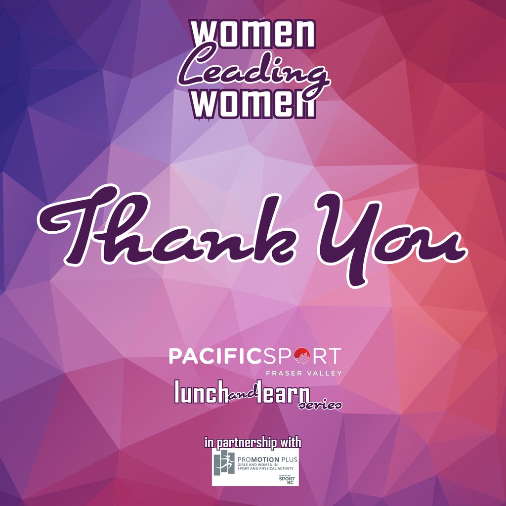 PacificSportFV's tweet photo. ✨ We would like to send out a huge THANK YOU to everyone involved in our first #WomenLeadingWomen Lunch &amp; Learn yesterday. 
•⁠
#poweringsport #womeninsport #leadershipdevelopment #creatingchampions #lunchandlearn #promotionplus #mentalhealth https://t.co/L0uQ6Xtdbs