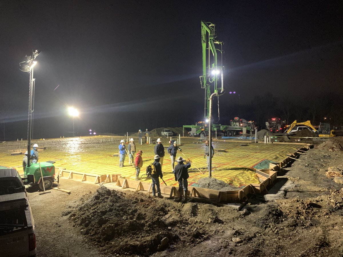 Crossland_Inc's tweet photo. Our #TulsaDivision did an early morning slab pour for @FoldsofHonor, lending a hand so they can continue to provide scholarships to spouses & children of America's fallen & disabled service members. Thank you, @FoldsofHonor, for honoring their sacrifice & educating their legacy! https://t.co/UMdCYerjgI