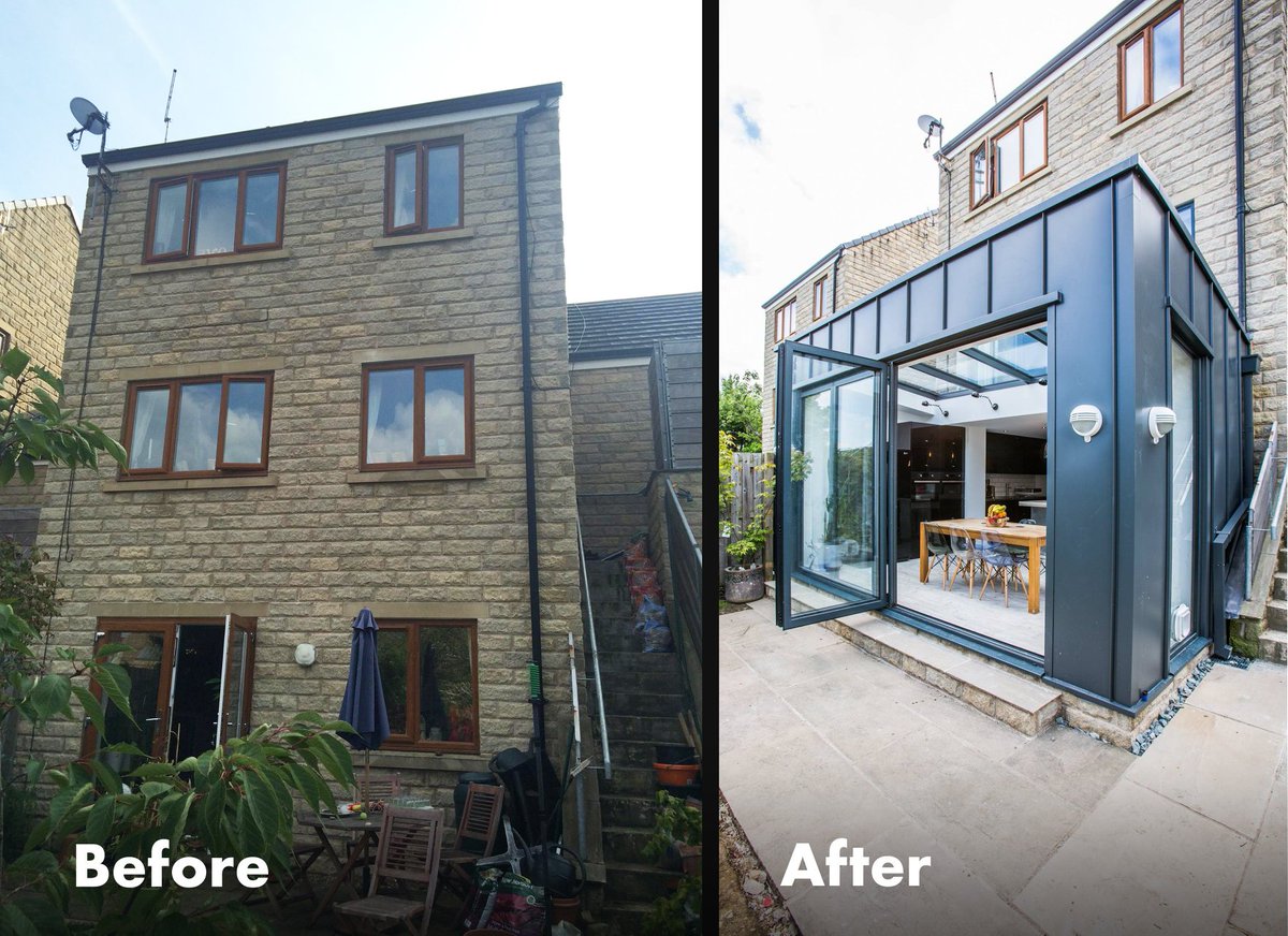 CODABespoke's tweet photo. #ThrowbackThursday to a project completed in 2016. 🤩 A contemporary #singlestorey extension for a client on Ford Road. We created a large family kitchen dining space suitable for entertaining and enhanced views onto the garden with additional access through sliding doors. https://t.co/wNJlC1LZMO