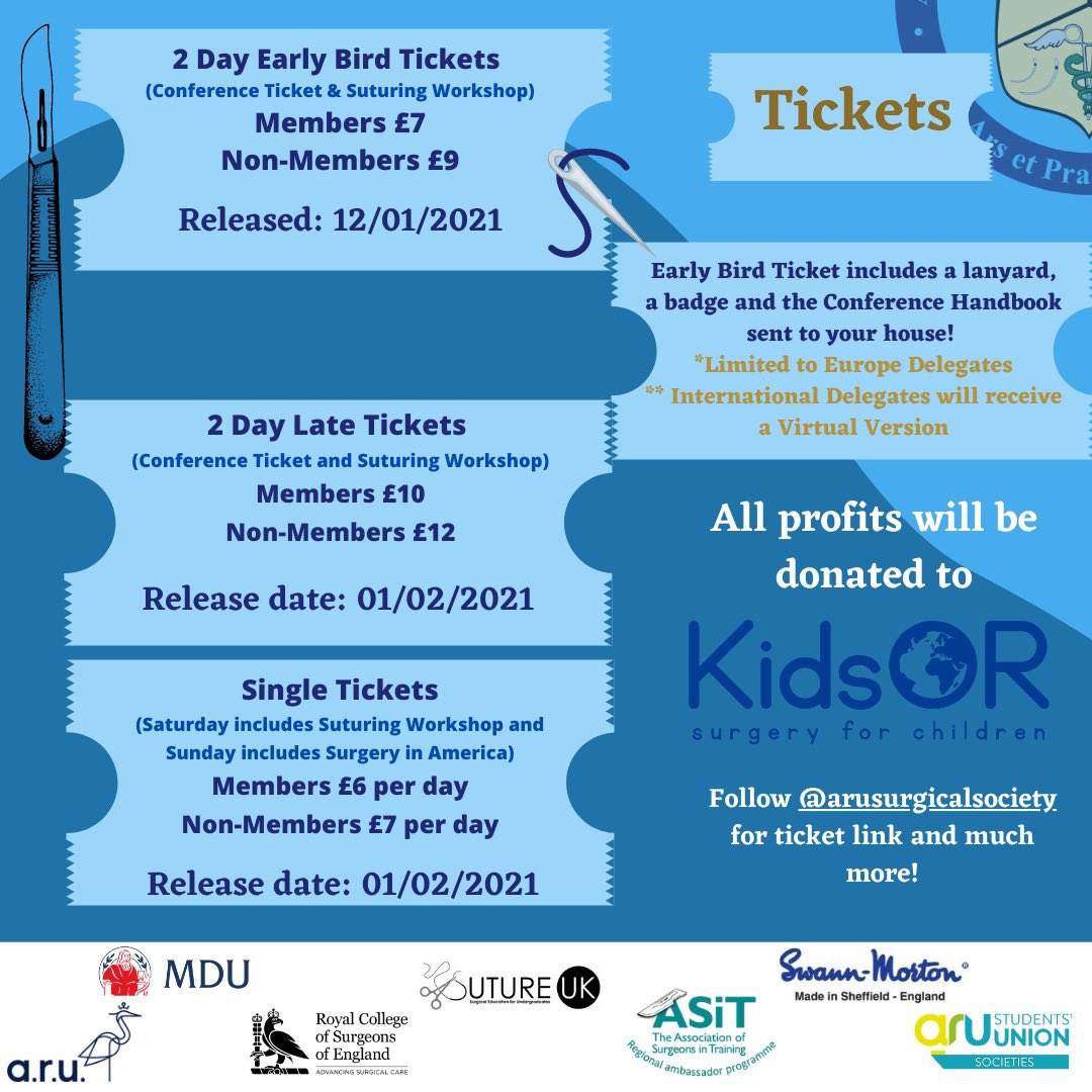 arusurgicalsoc's tweet photo. β¨ 10 days left for Abstract Submission and to get your Early Bird tickets! π€©
Remember that Early Tickets include a lanyard, a conference handbook and a badge!! See you there!!
#internationalconference #abstractcompetition https://t.co/uXPBJ8v6fq
