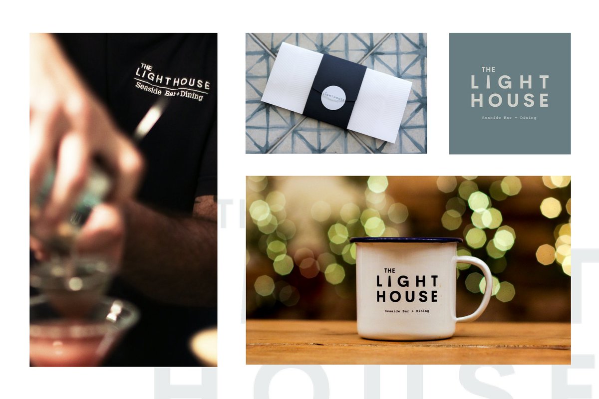 YouAgency's tweet photo. We shine the spotlight on our work for The Lighthouse restaurant (https://t.co/A9DVTm0XRm). We created a new logo to be used across all #digital presence plus signage, menus, gift vouchers, team uniforms etc (and even mugs...). Great work all round! #youdigital #logo #creative https://t.co/aAVcrZLwU1