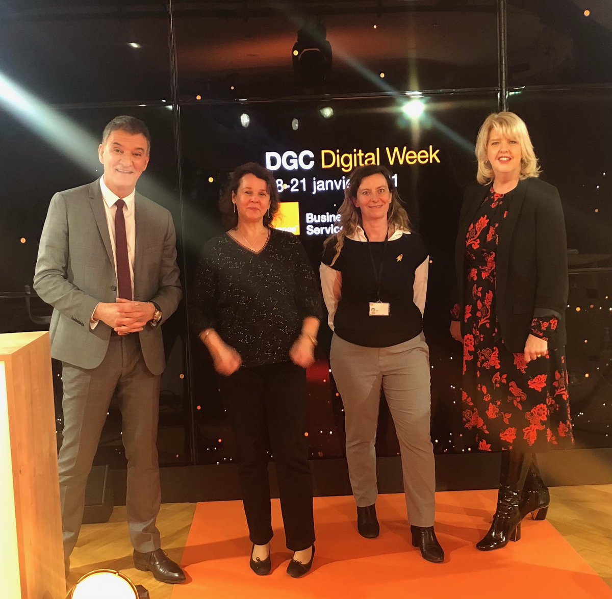 J’espère que vous avez pris autant de plaisir que moi à vivre ce #DGCDIGITALWEEK ! Très fière de vous, engagés, compétents et notre collectif Direction Grands Clients <a href="/orangebusiness/">Orange Business</a> . Merci à <a href="/AnneGruner/">Anne Gruner</a>, @MaureHavet et <a href="/ferrerfredo/">Frédéric Ferrer</a> ! Vous avez été au top !!