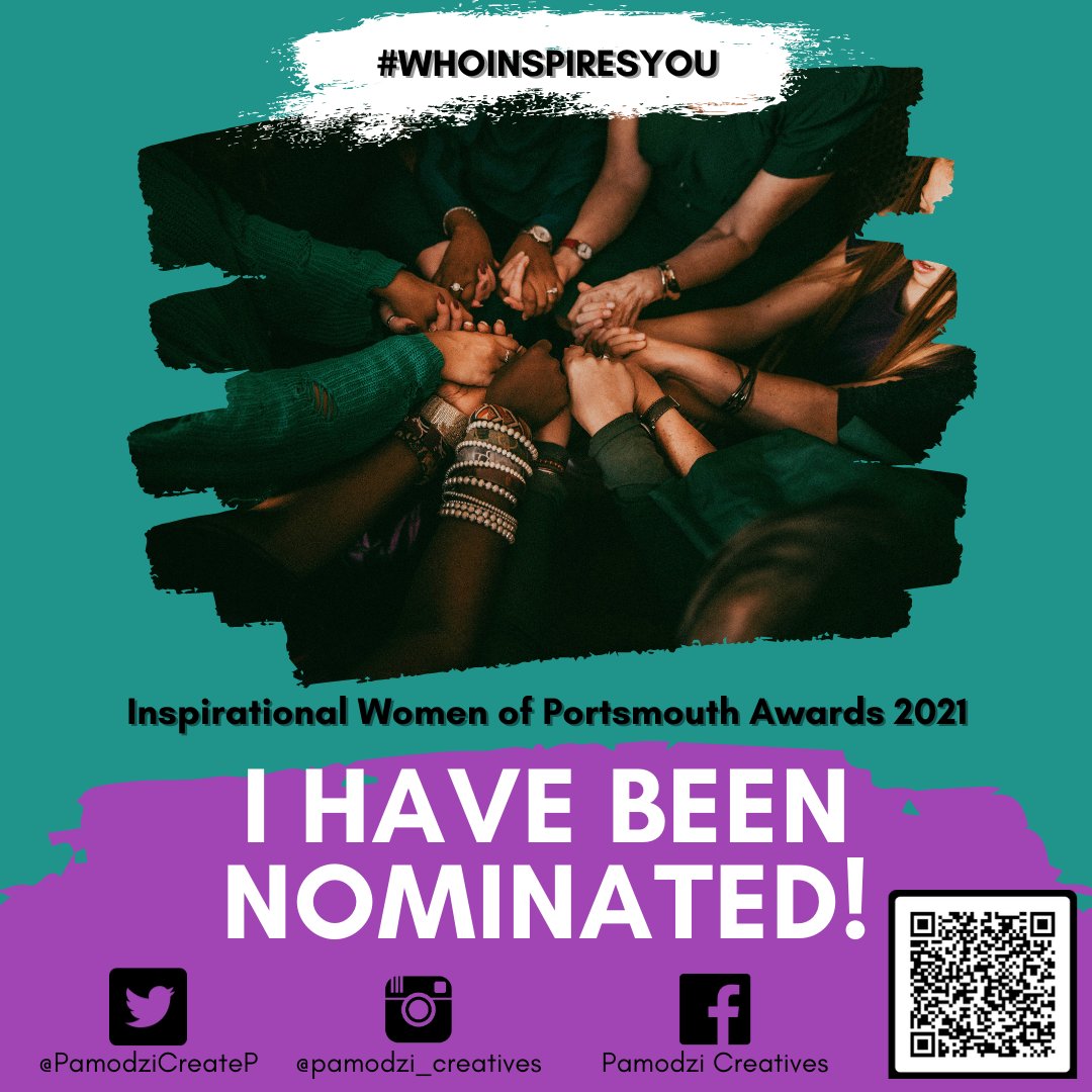 ....wow 😃
Thank you so much to whoever nominated me for this fantastic award. I have a feeling it was one of my lovely students at <a href="/OmniArtsGB/">OmniArts GB</a>

If you'd like to nominate me or any other women from #Portsmouth - you have until Friday 5th February.

@PamodziCreateP Thank you!